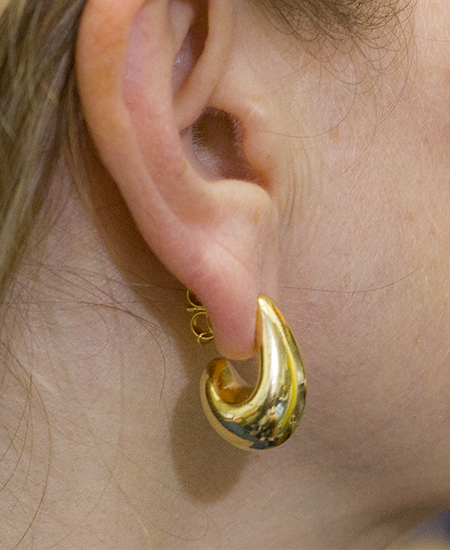 Brinco Gota Banhado a Ouro 18k - Imagem 2