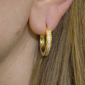Argola Articulada Click com Zircônias