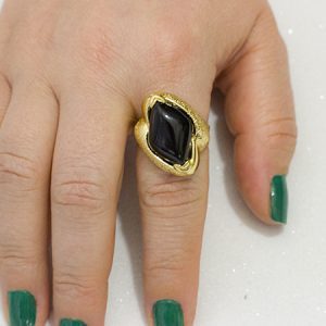 Anel com Pedra Natural