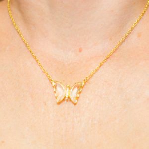 Colar Borboleta Cristal do Sonho