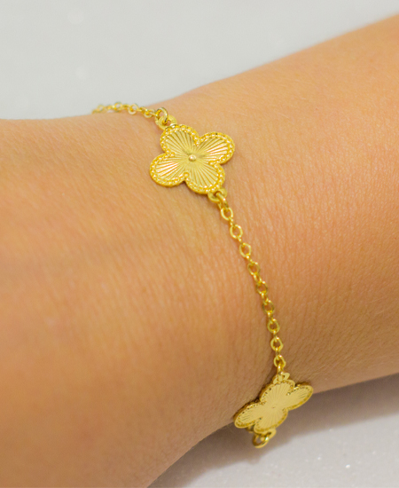 Pulseira Vintage Inspiração Alhambra