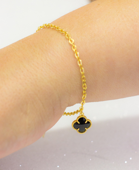 Pulseira Trevo lateral Inspiração Van Cleef