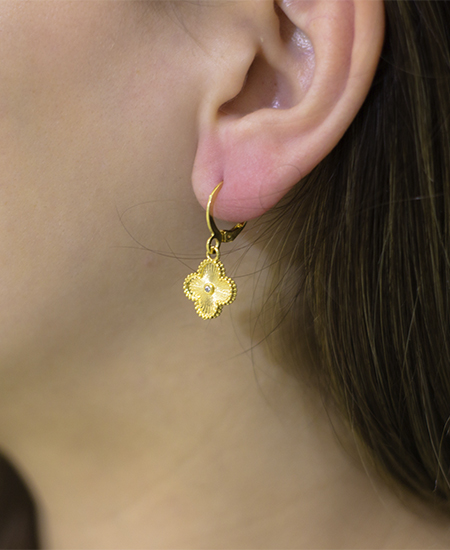 Brinco Argola Inspiração Van Cleef Vintage - Imagem 2
